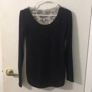 Black lace shirt